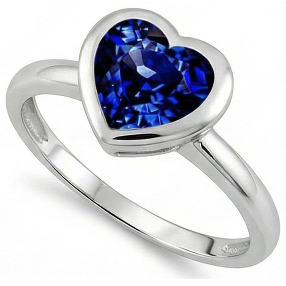vero heart diamante 3carati anello vista dall'alto