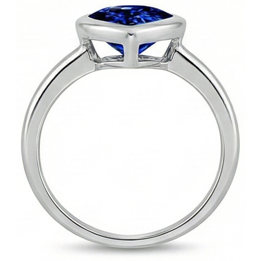 vero heart diamante 3carati anello su bianco