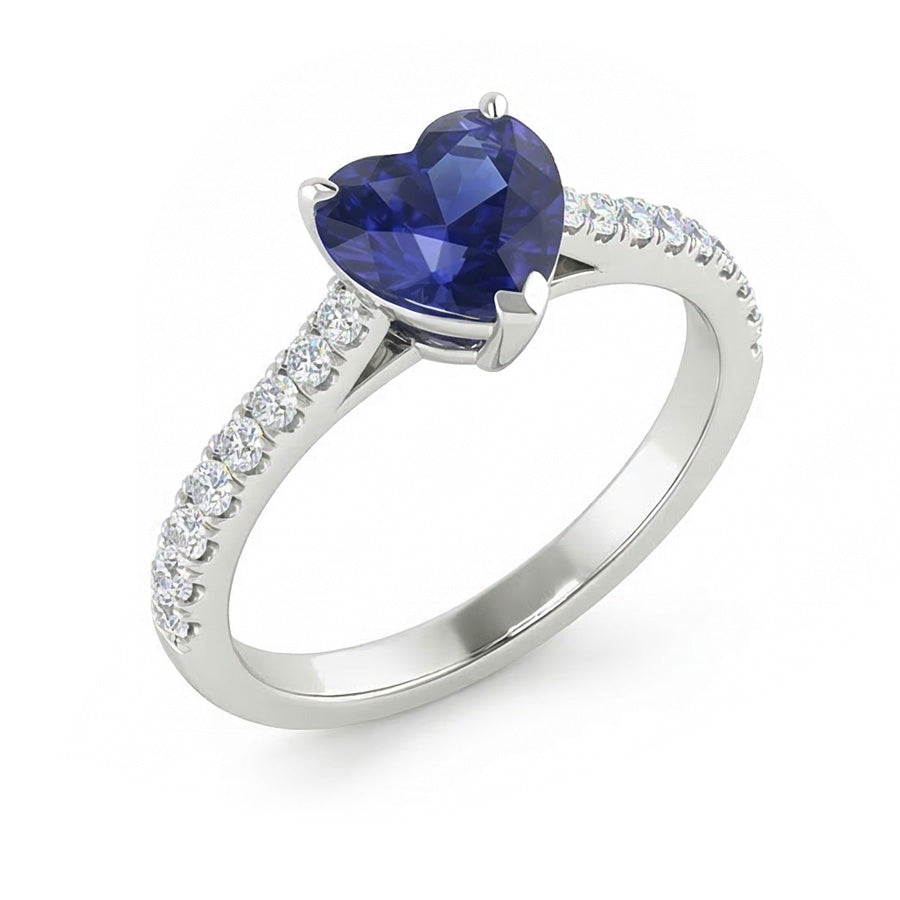 vero round diamante 1.50carati anello vista frontale
