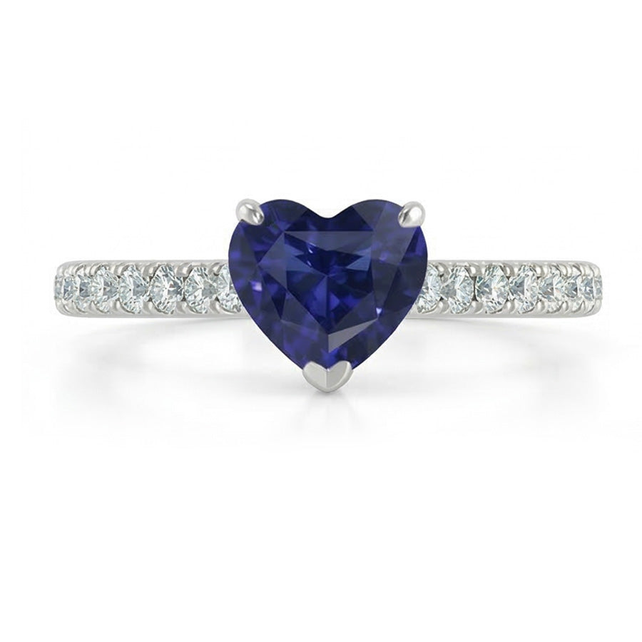 vero round diamante 1.50carati anello vista dall'alto
