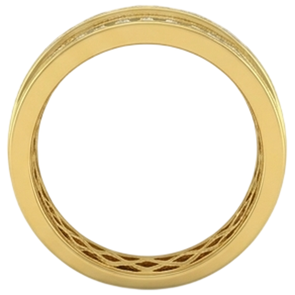Anello da uomo in oro giallo 14K con diamanti da 2 Ct, gioielli Novità