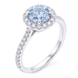Anello di Diamanti Naturali Autentici ( non creati in laboratorio ) Blu