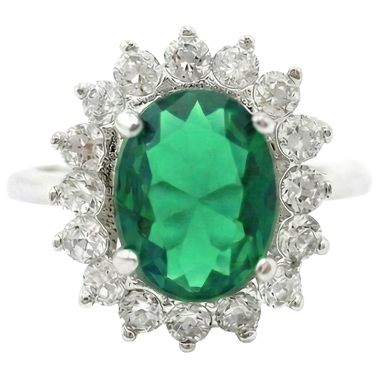 Anello di Fidanzamento Smeraldo