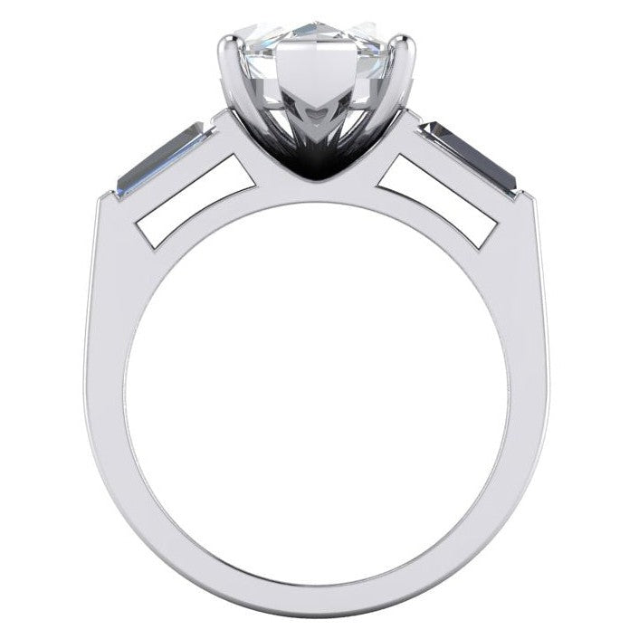 Anello di Fidanzamento con Diamante Marquise Taglio 3.50 ct.