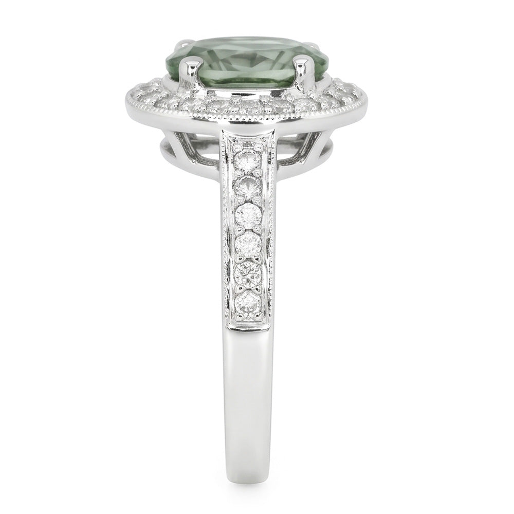 Anello di Fidanzamento con Zaffiro Verde