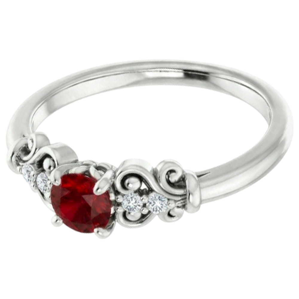 vero round diamante 1.10carati anello dettaglio ravvicinato