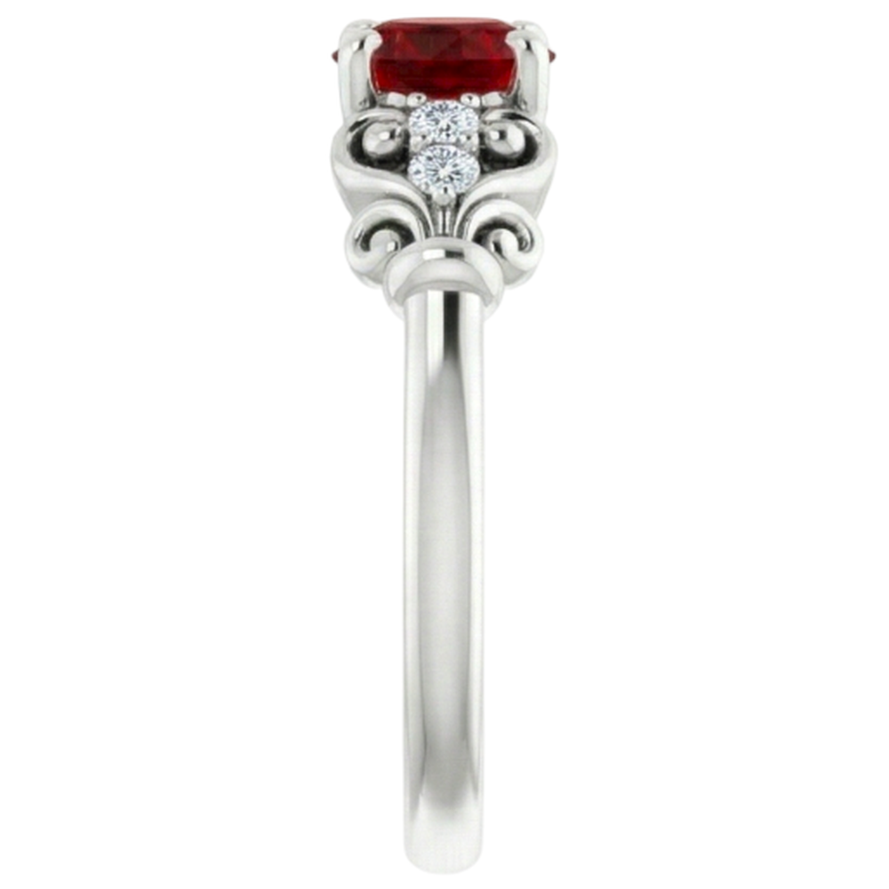 vero round diamante 1.10carati anello su bianco