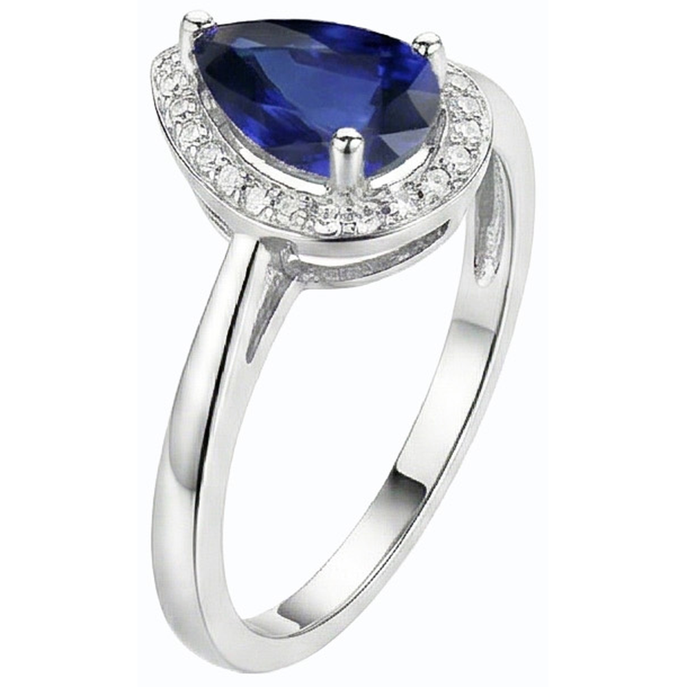 vero round diamante 3.50carati anello vista di profilo