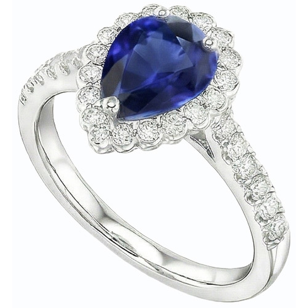 vero round diamante 3.50carati anello vista di profilo