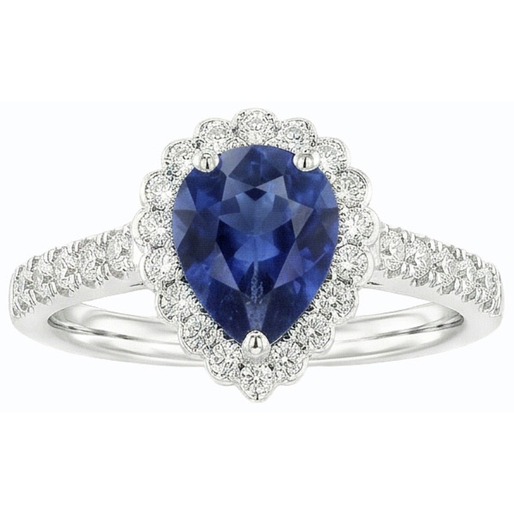 vero round diamante 3.50carati anello su bianco