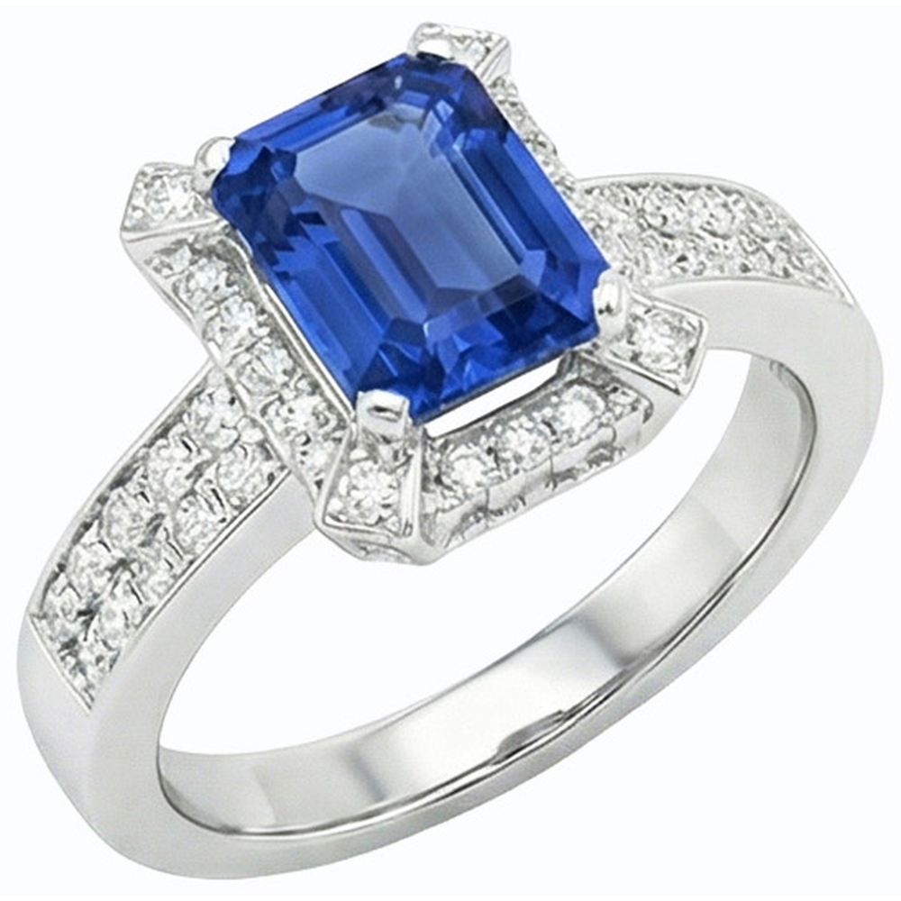 vero round diamante 3.50carati anello angolo laterale