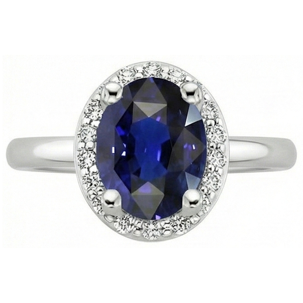 vero round diamante 4carati anello vista di profilo