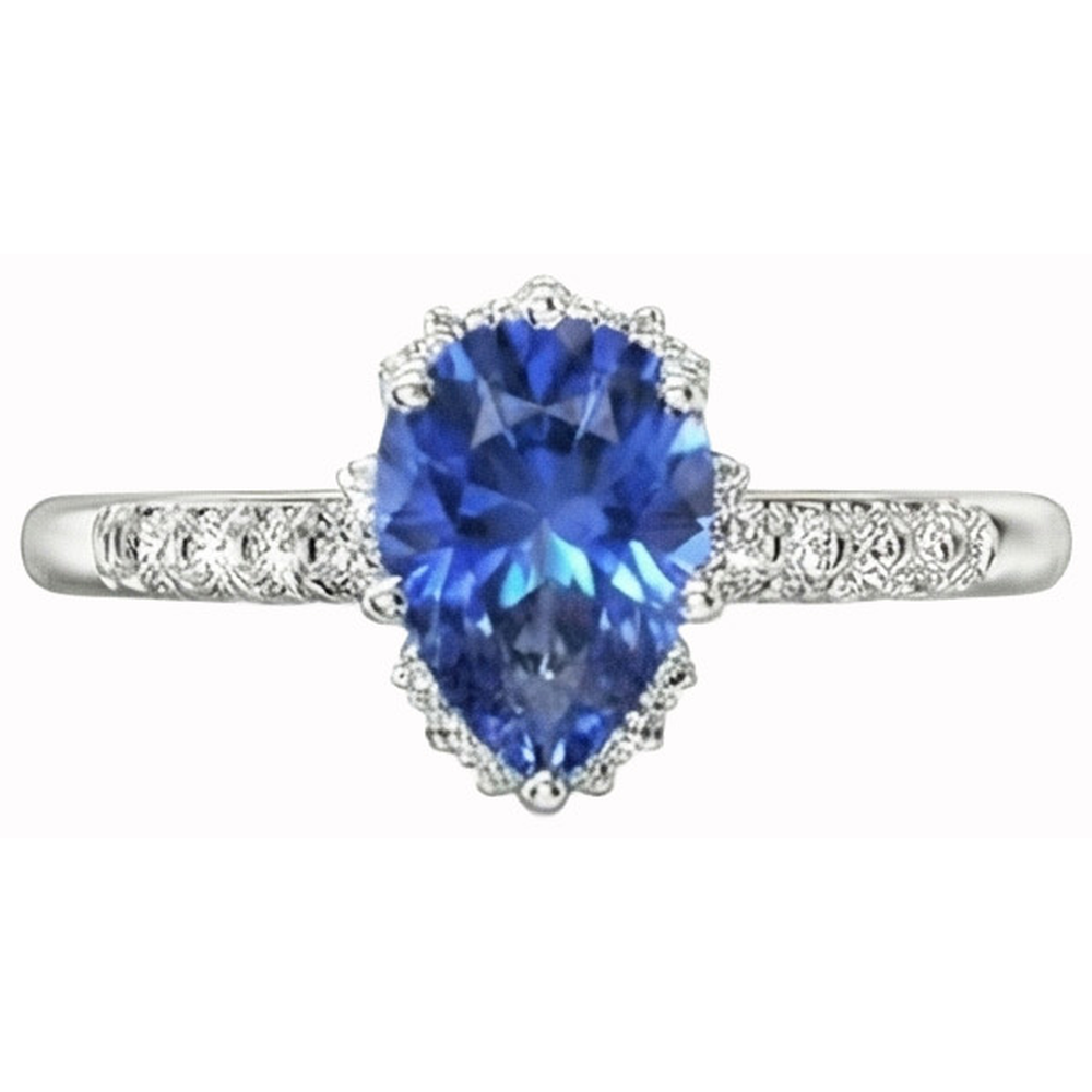 vero round diamante 4carati anello angolo laterale