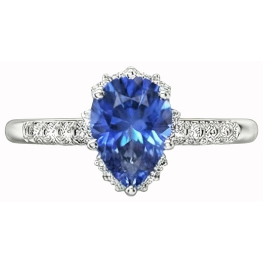vero round diamante 4carati anello angolo laterale