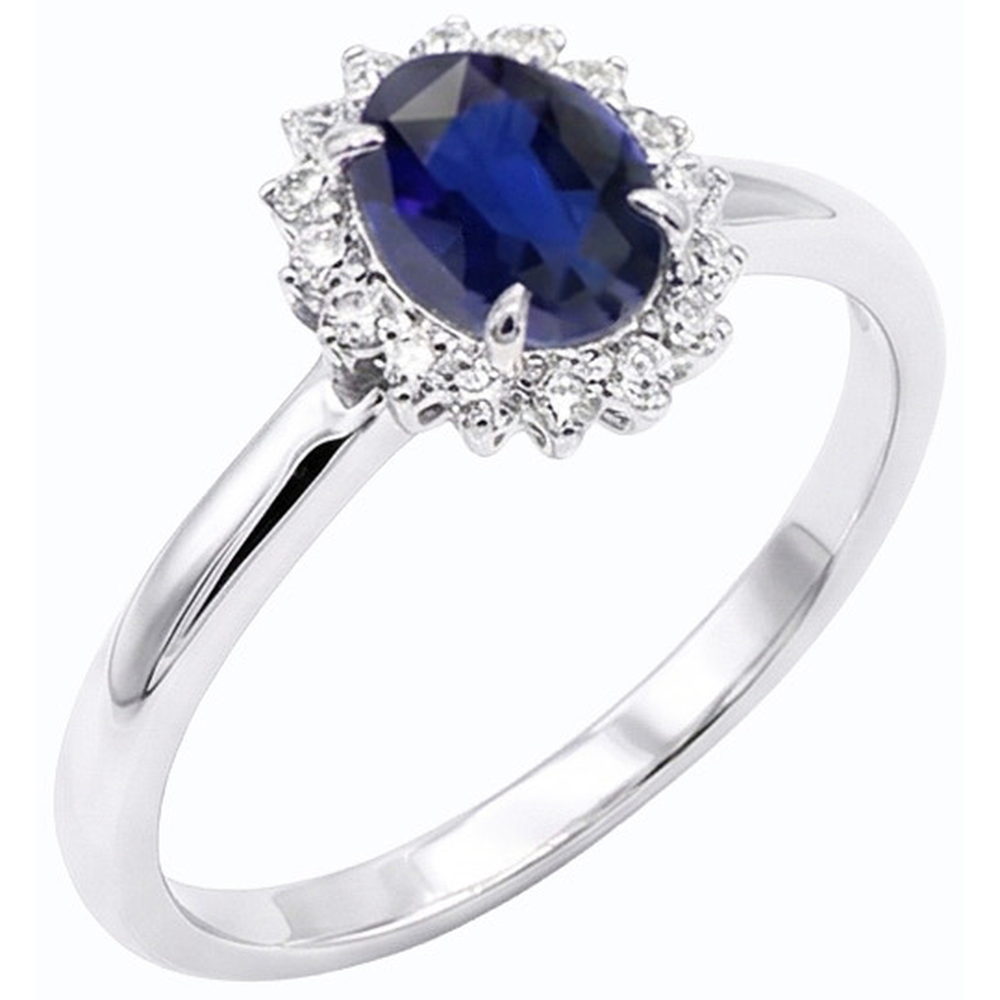 vero round diamante 2.50carati anello vista frontale