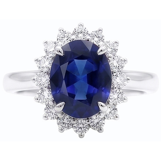 vero round diamante 2.50carati anello angolo laterale