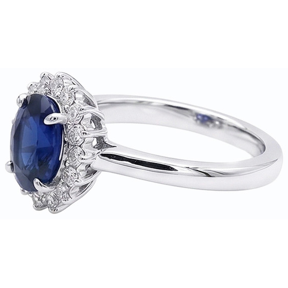 vero round diamante 2.50carati anello vista dall'alto