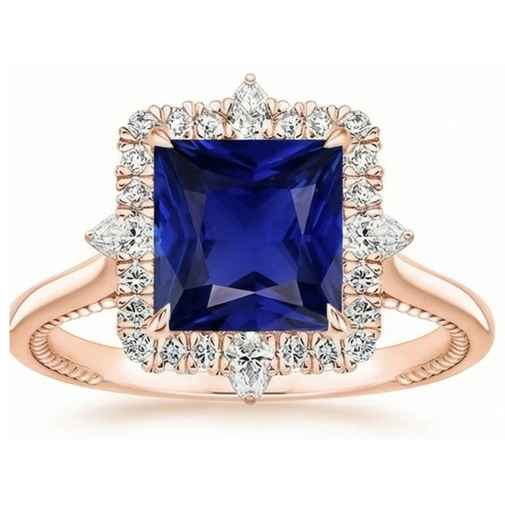 vero marquise diamante 6.25carati anello dettaglio ravvicinato