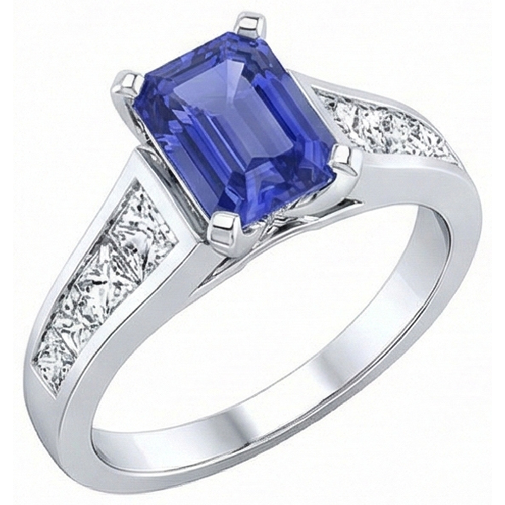 vero princess diamante 3carati anello dettaglio ravvicinato