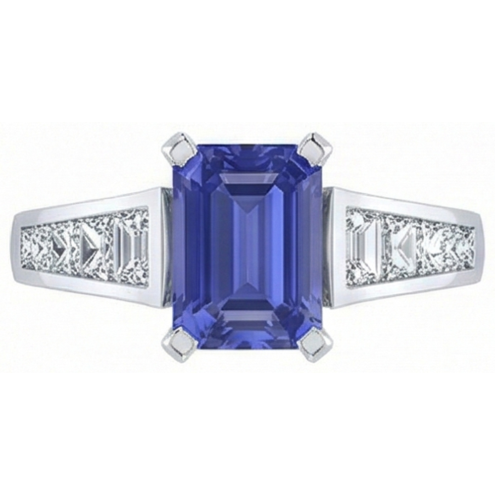 vero princess diamante 3carati anello angolo laterale