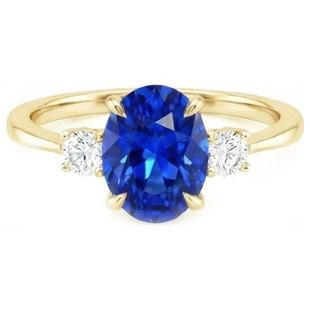 vero round diamante 3carati anello angolo laterale
