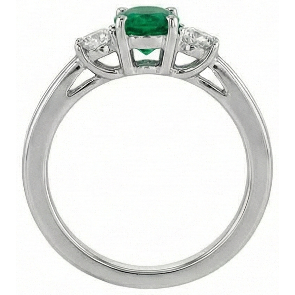 vero round diamante 2.50carati anello vista dall'alto