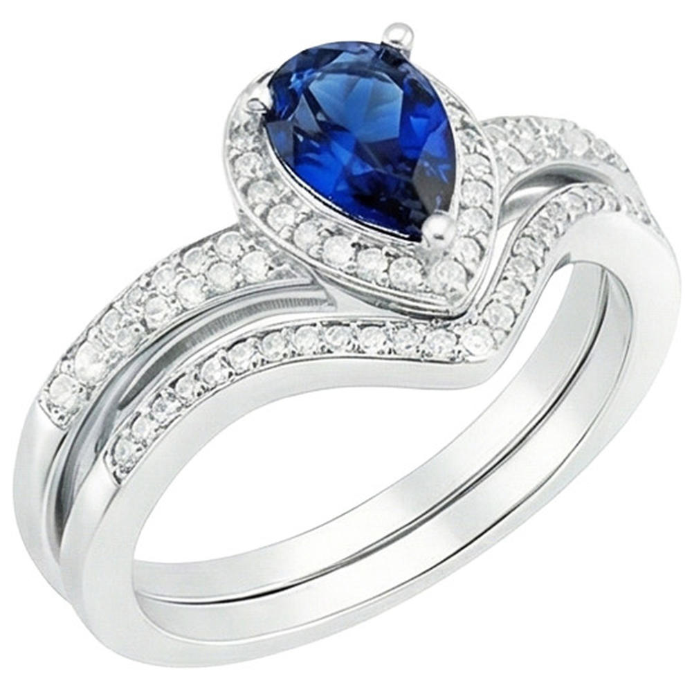vero pear diamante 4carati anello dettaglio ravvicinato