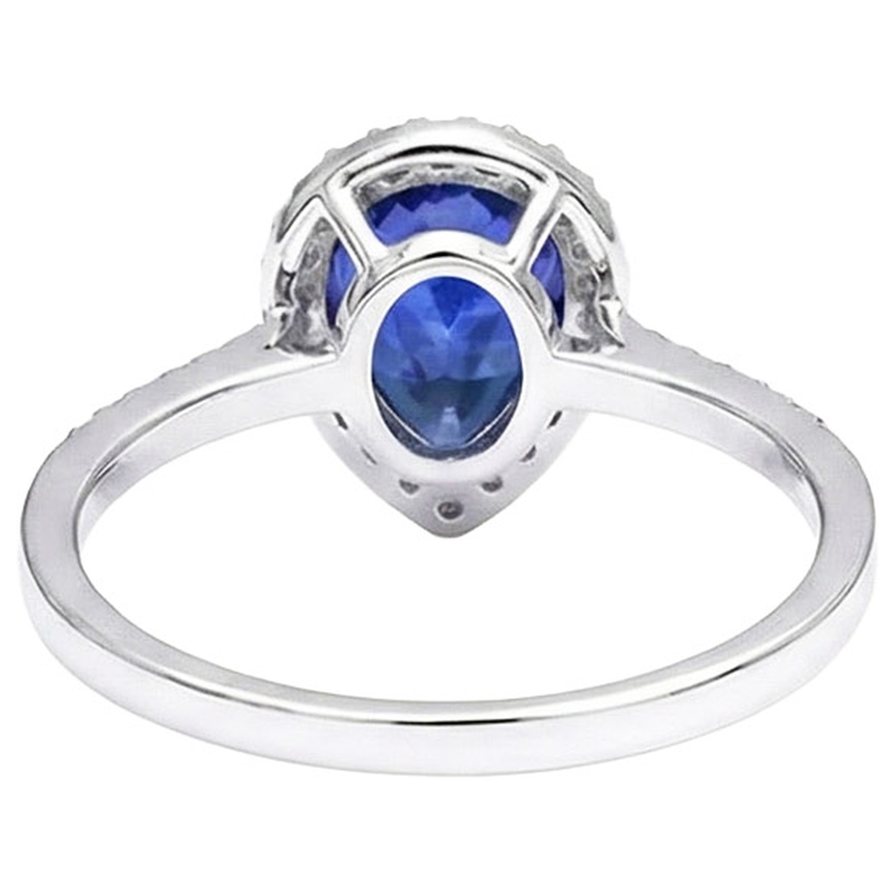 vero round diamante 3.75carati anello vista frontale