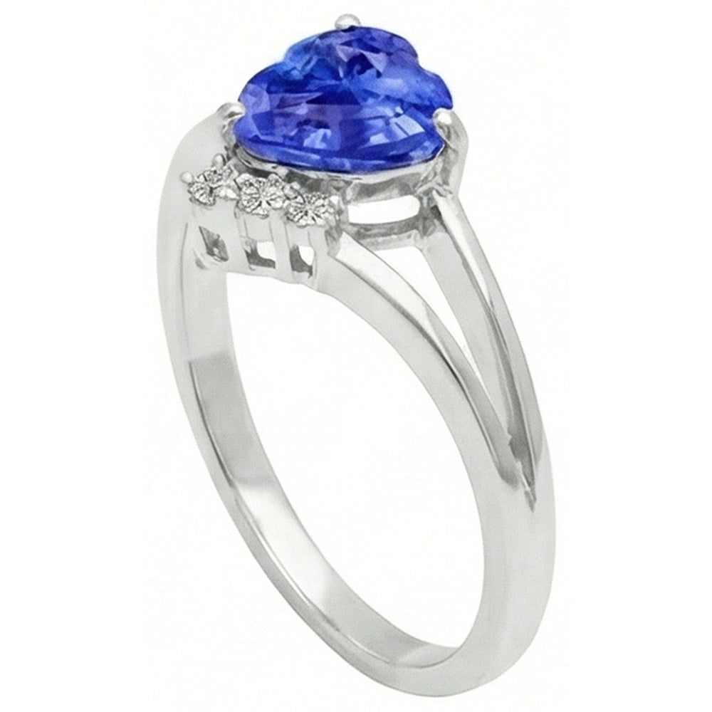 vero round diamante 2.25carati anello vista dall'alto