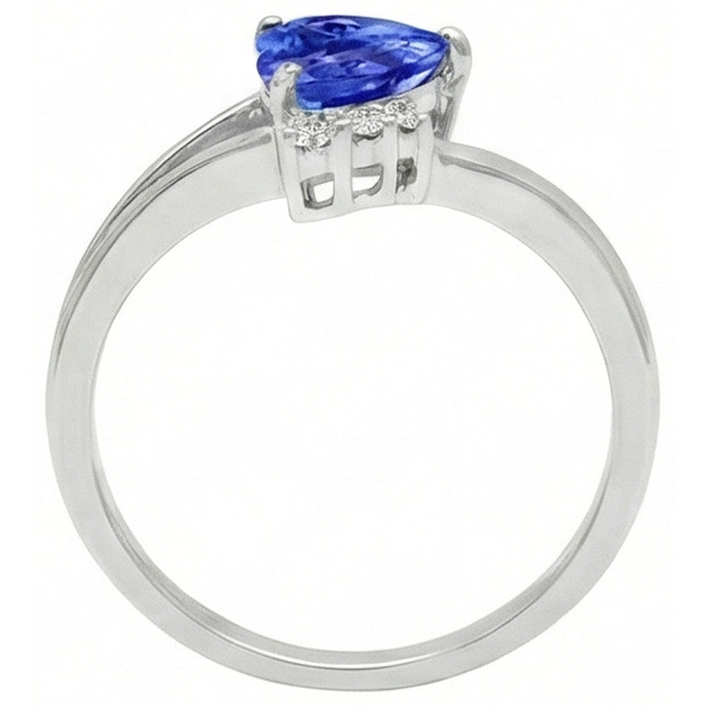 vero round diamante 2.25carati anello vista di profilo