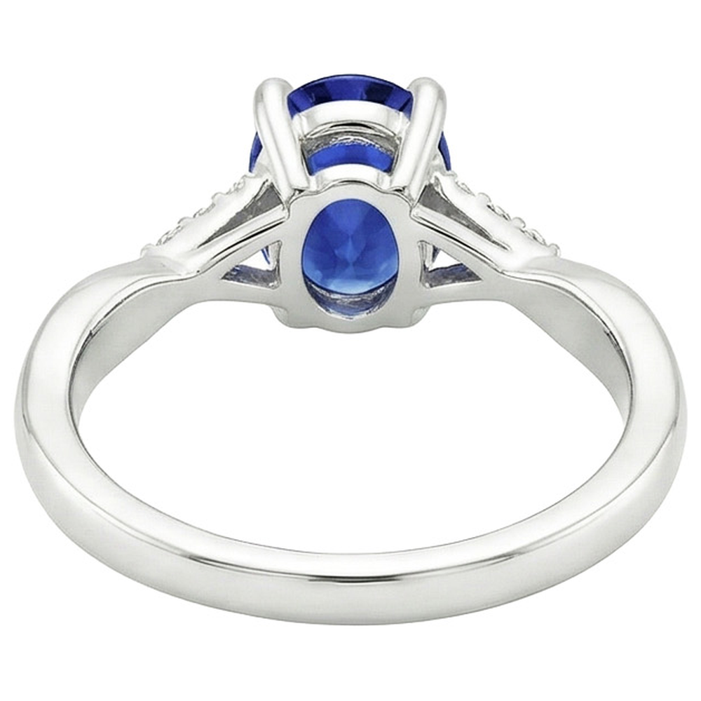 vero round diamante 3carati anello angolo laterale