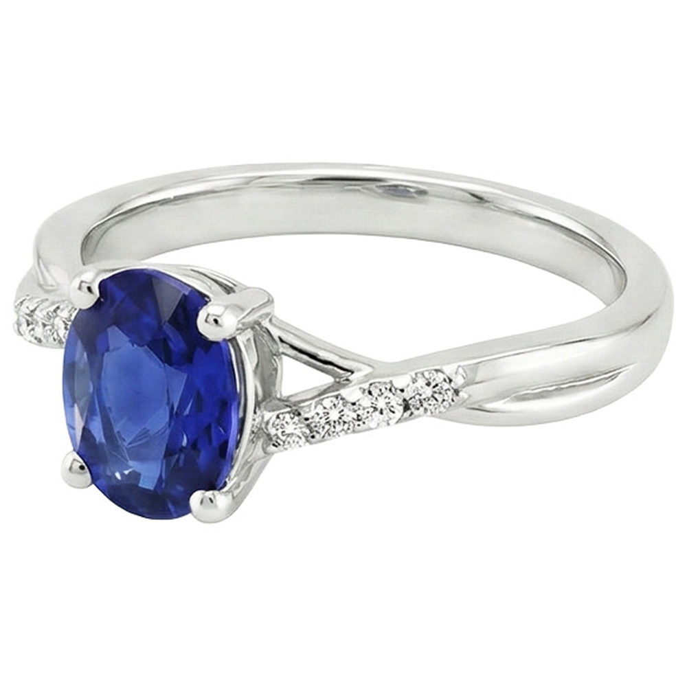 vero round diamante 3carati anello vista di profilo