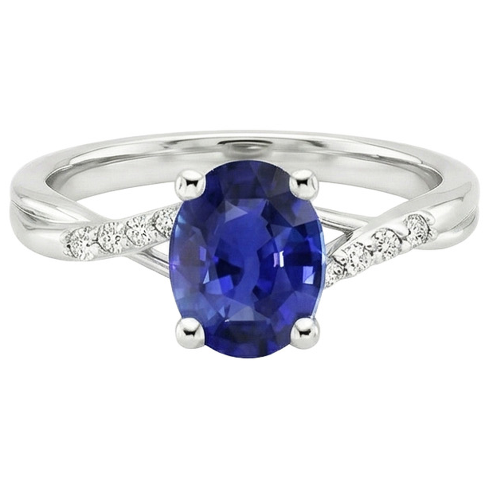 vero round diamante 3carati anello su bianco