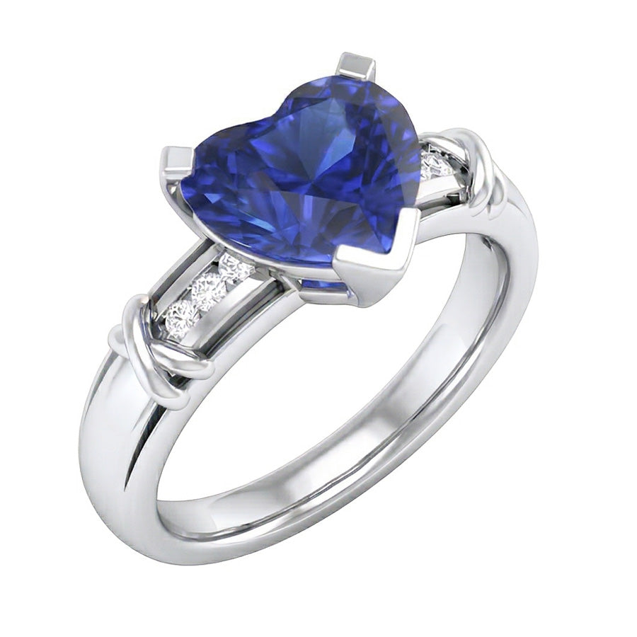vero round diamante 3carati anello vista frontale