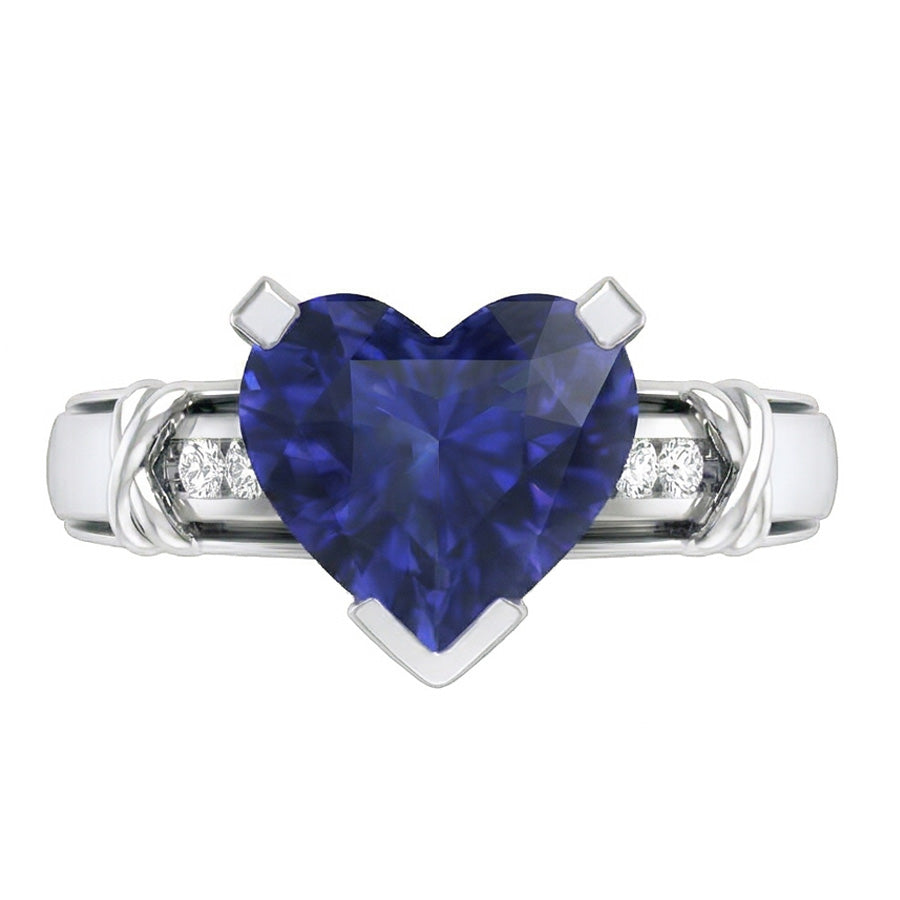 vero round diamante 3carati anello angolo laterale