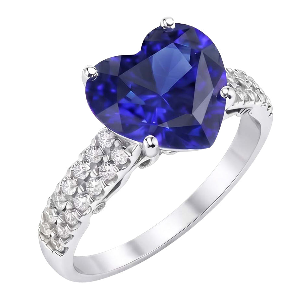 vero round diamante 4.50carati anello angolo laterale