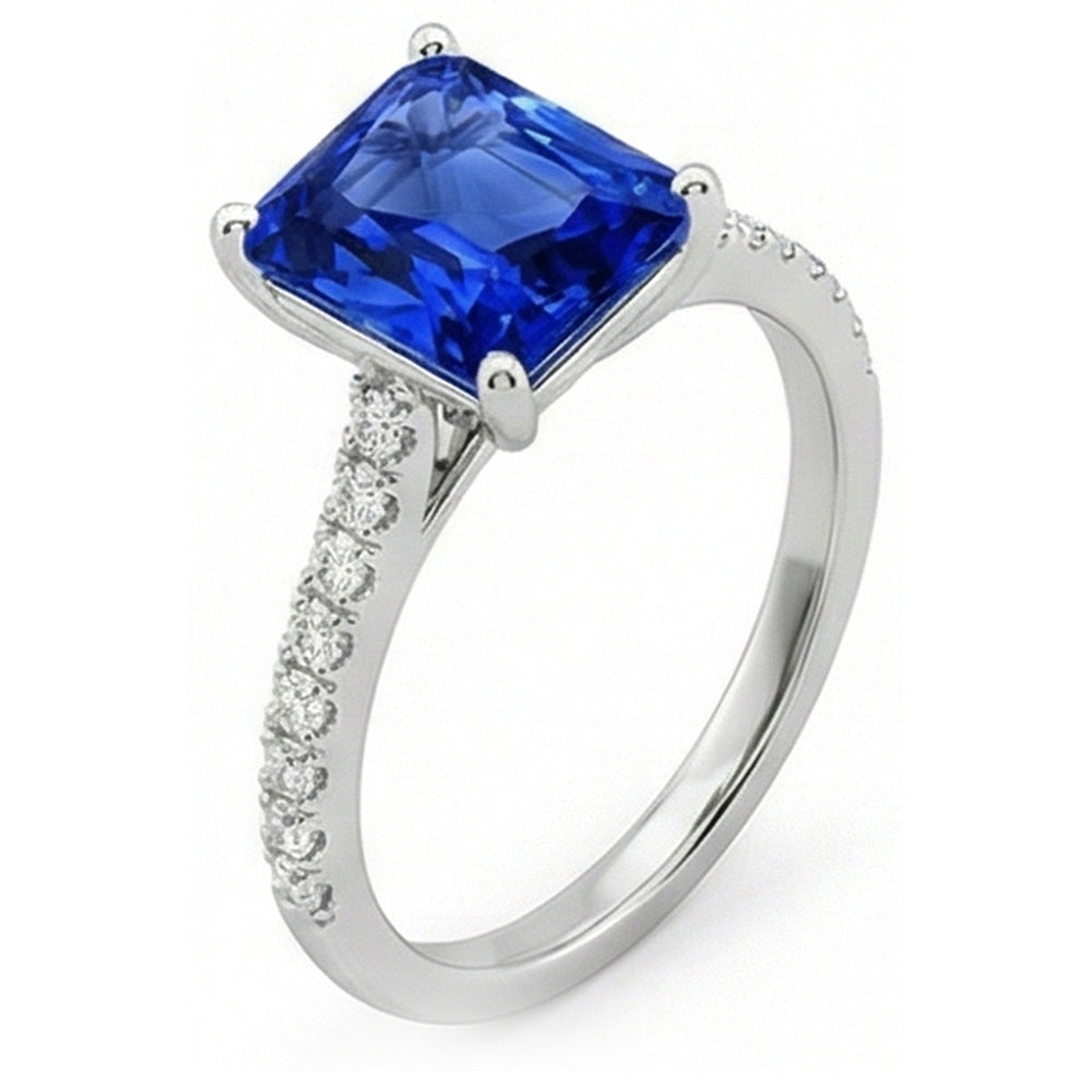 vero round diamante 3carati anello vista frontale
