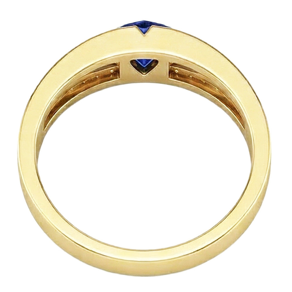 vero diamante 0.50carati anello vista dall'alto