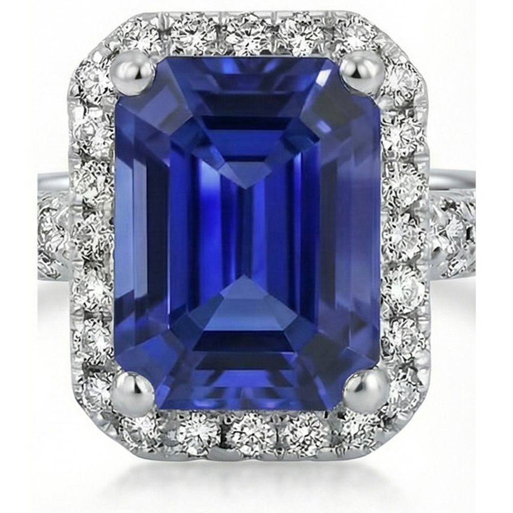 vero round diamante 4carati anello dettaglio ravvicinato