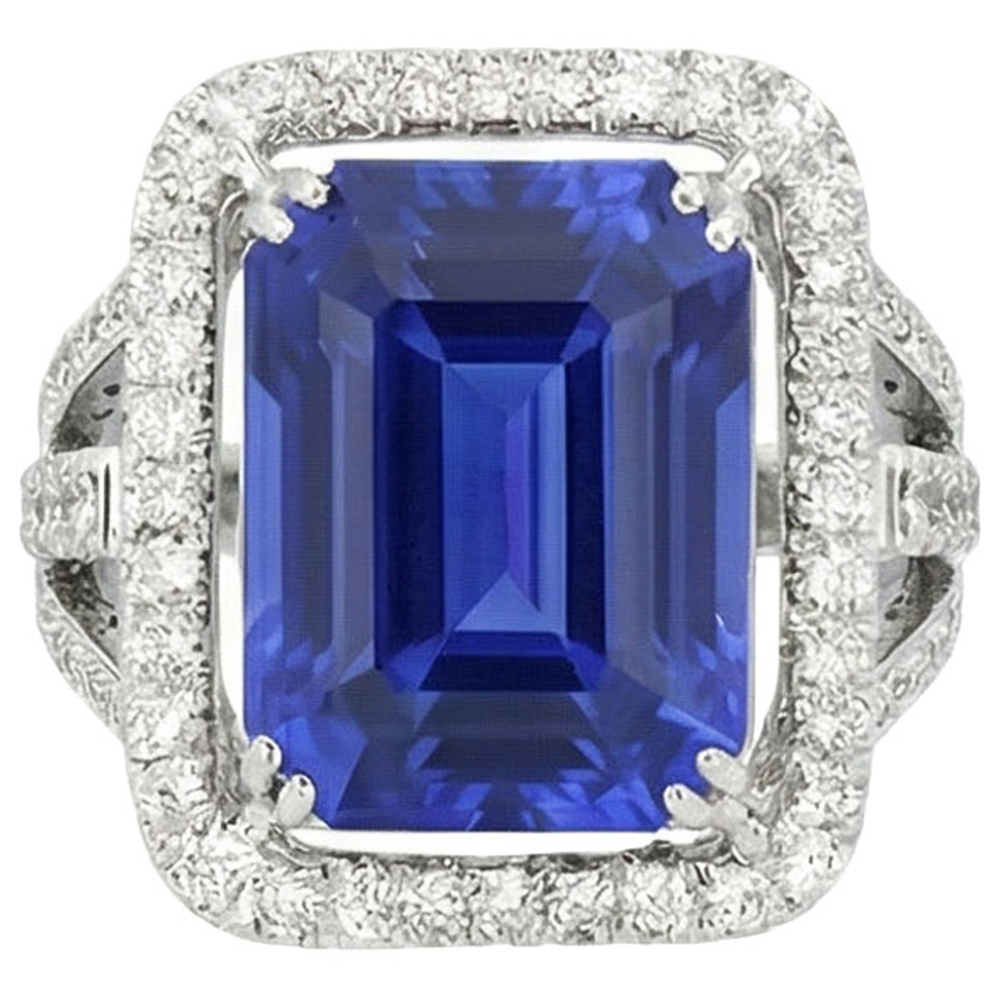 vero diamante 6.50carati anello angolo laterale