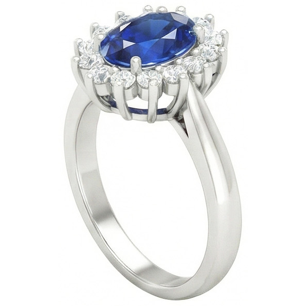 vero round diamante 2.60carati anello dettaglio ravvicinato