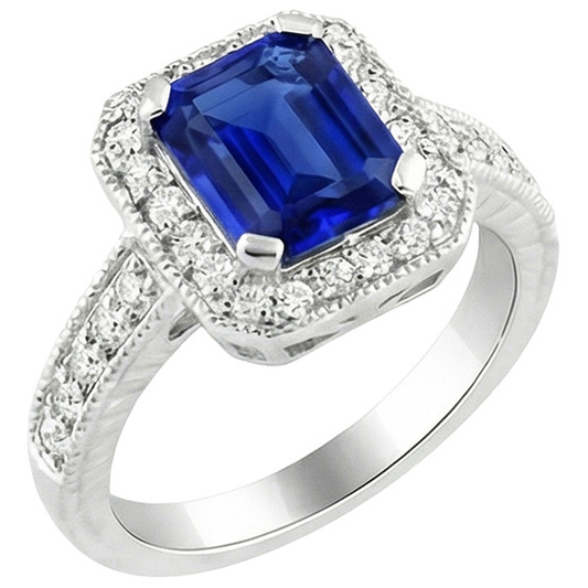 vero round diamante 2.20carati anello angolo laterale