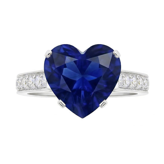 vero round diamante 4carati anello angolo laterale