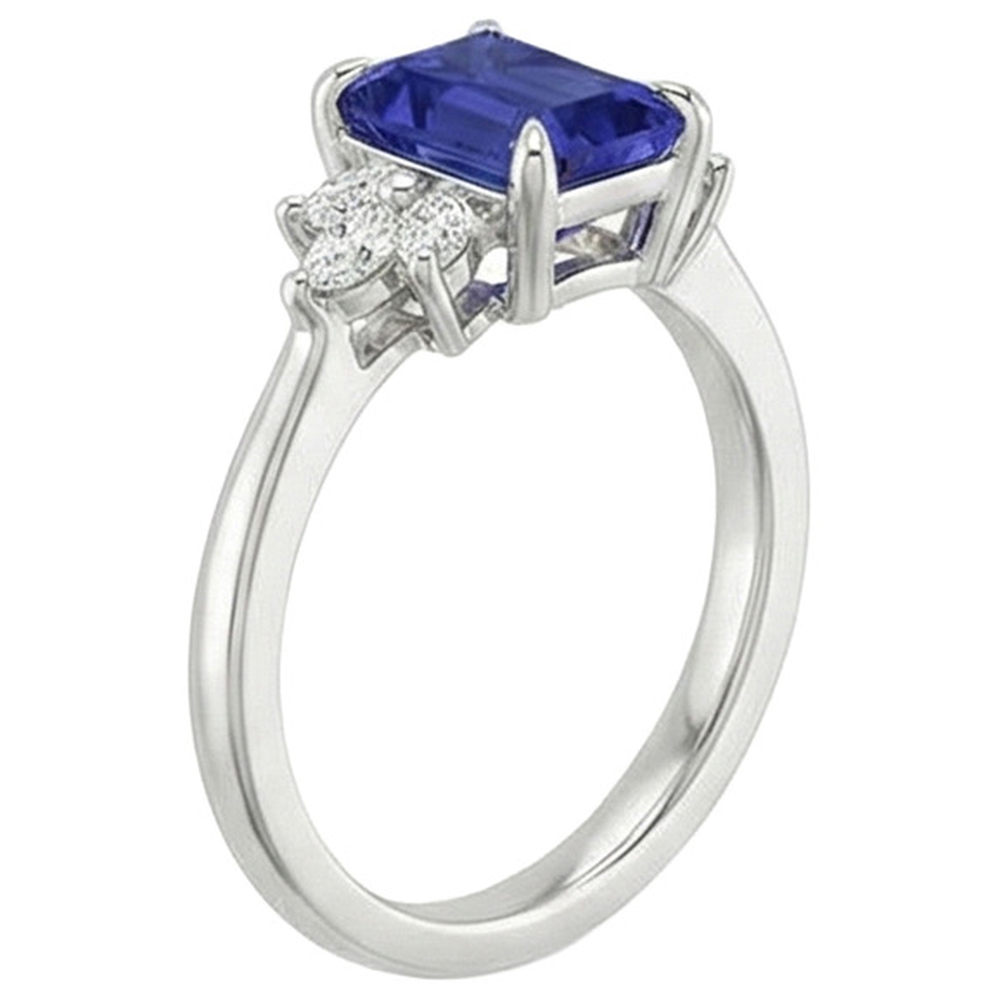 vero marquise diamante 2.50carati anello vista dall'alto