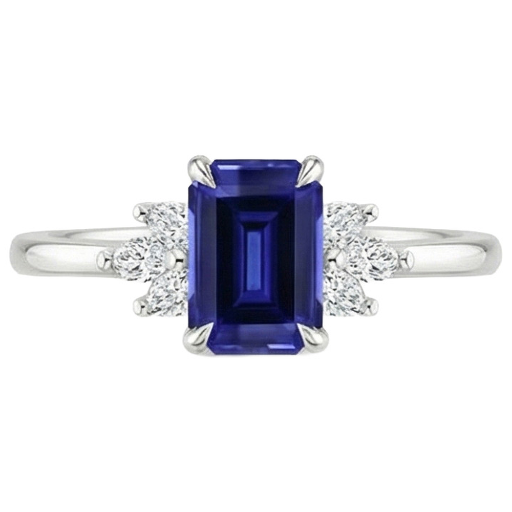 vero marquise diamante 2.50carati anello dettaglio ravvicinato