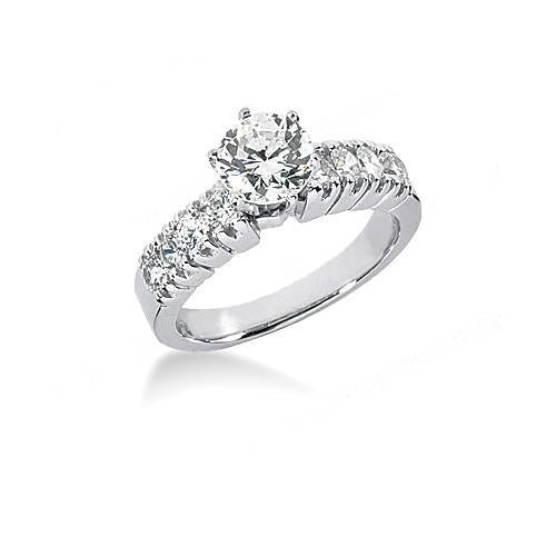 Anello di fidanzamento con diamanti incastonati Real Genuine 3.51 ct. - harrychadent.it
