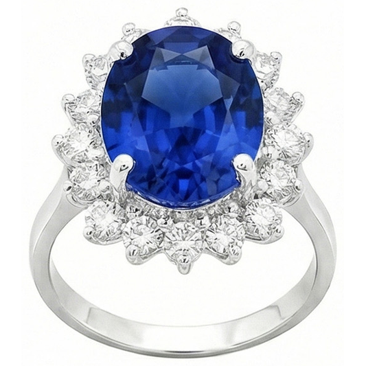 vero round diamante 4carati anello angolo laterale