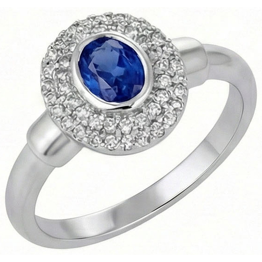 vero round diamante 2.40carati anello vista frontale