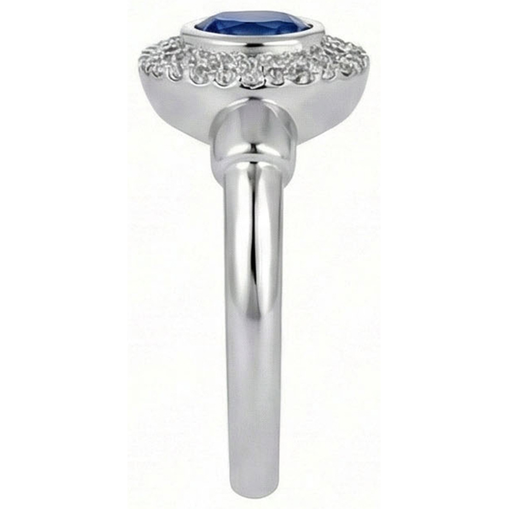 vero round diamante 2.40carati anello vista dall'alto