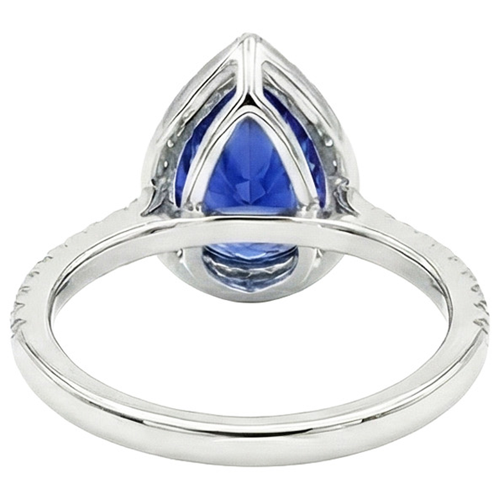 vero round diamante 4carati anello angolo laterale